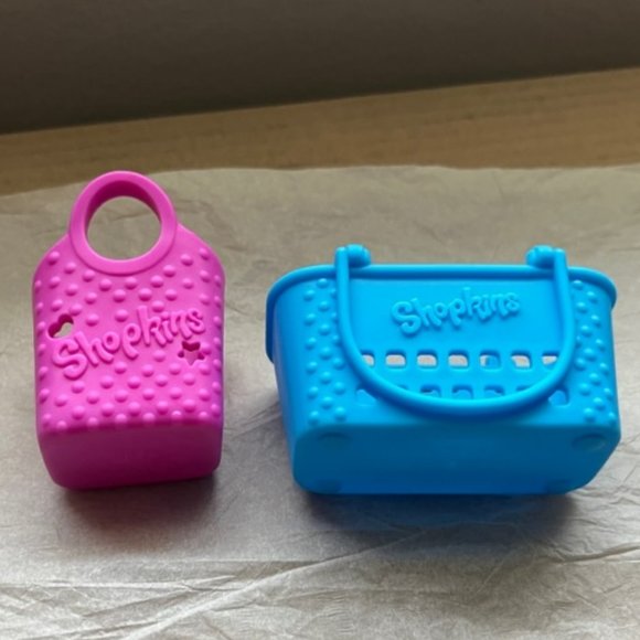 Shopkins  Ring Blue Kitty Flats Mia Mirror 2 Shopping Bags McDonalds 2015 - Picture 5 of 10